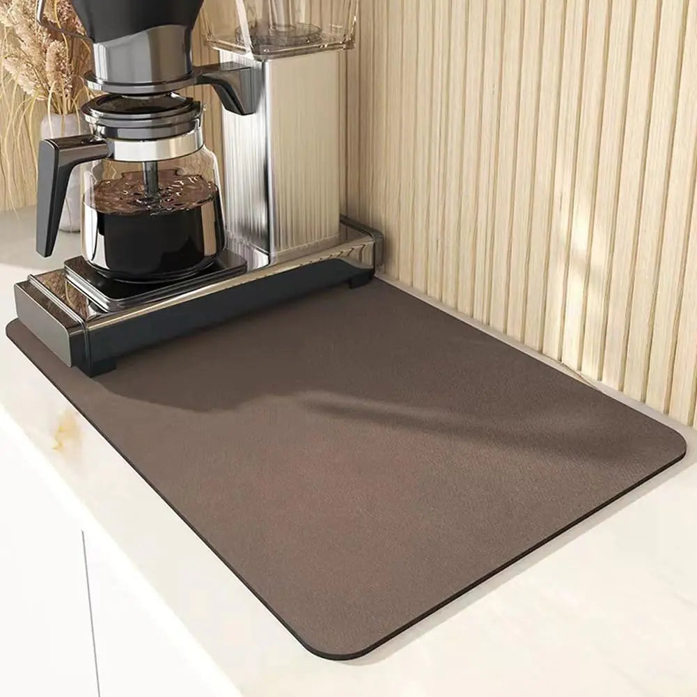 Magic Anti-Stain Dish Drying Mat for Kitchen Counter