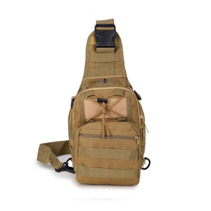 Men's Tactical Sling Backpack Molle Travel Chest Pack Water Resistant Outdoor Hiking Bag