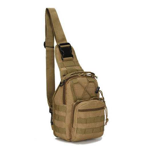 Men's Tactical Sling Backpack Molle Travel Chest Pack Water Resistant Outdoor Hiking Bag