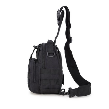 Men's Tactical Sling Backpack Molle Travel Chest Pack Water Resistant Outdoor Hiking Bag