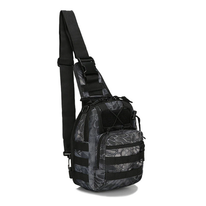 Men's Tactical Sling Backpack Molle Travel Chest Pack Water Resistant Outdoor Hiking Bag