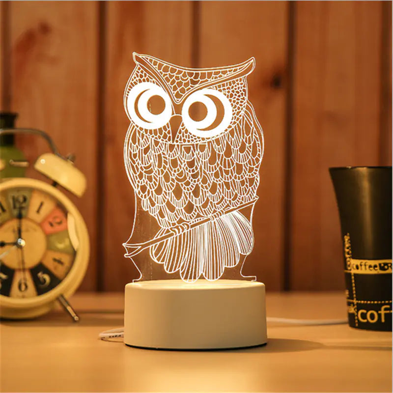 New 3D Switch Colorful Night Light for Smart Home