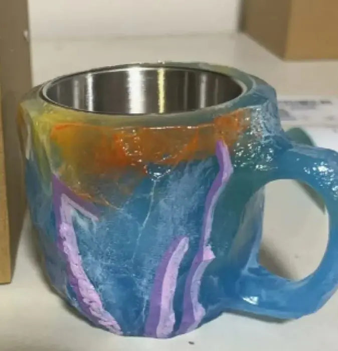 400ml Resin Crystal-Style Coffee Mug with Handle