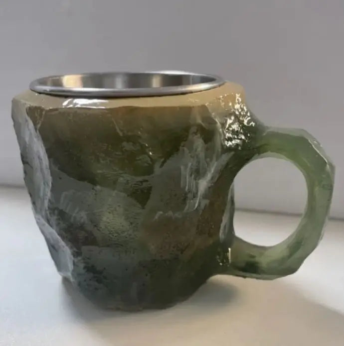 400ml Resin Crystal-Style Coffee Mug with Handle