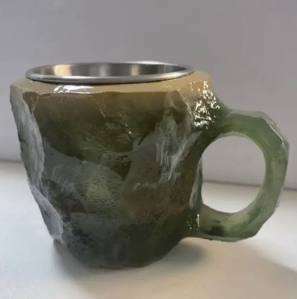 400ml Resin Crystal-Style Coffee Mug with Handle