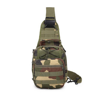 Men's Tactical Sling Backpack Molle Travel Chest Pack Water Resistant Outdoor Hiking Bag