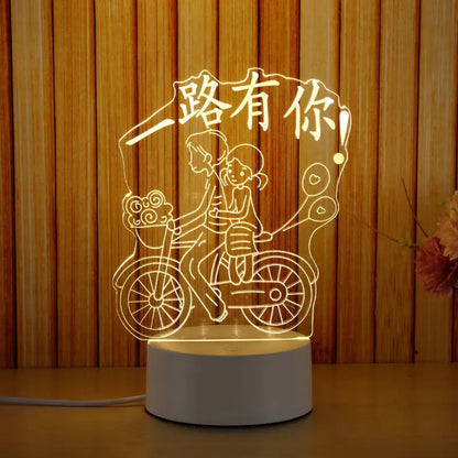 New 3D Switch Colorful Night Light for Smart Home