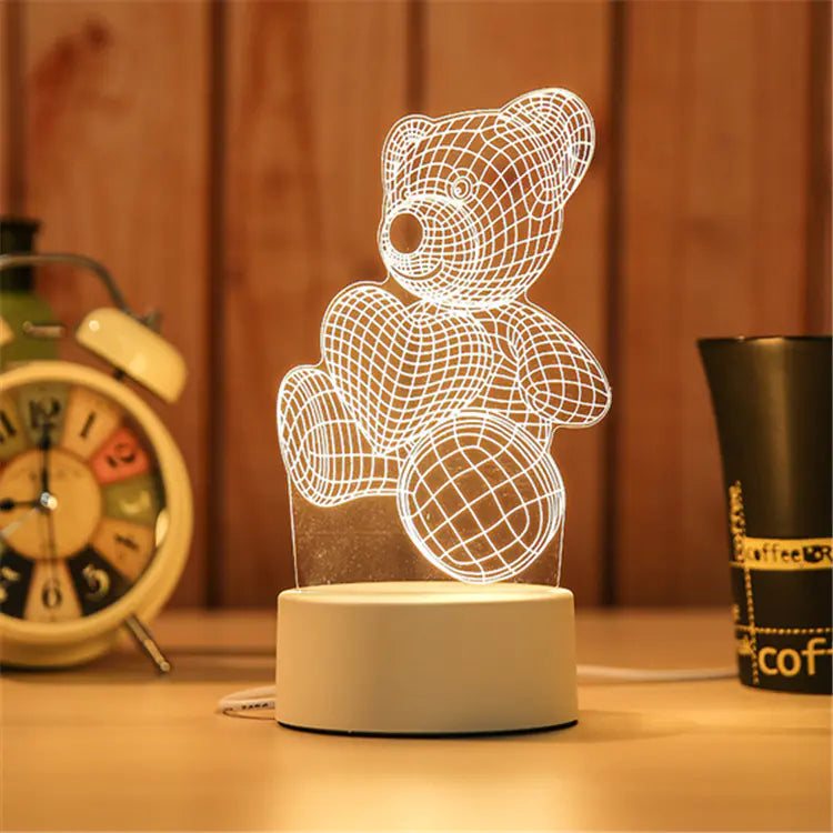 New 3D Switch Colorful Night Light for Smart Home