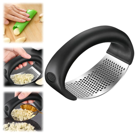 Upgraded Garlic Press Rocker with Peeler (1-Pack)