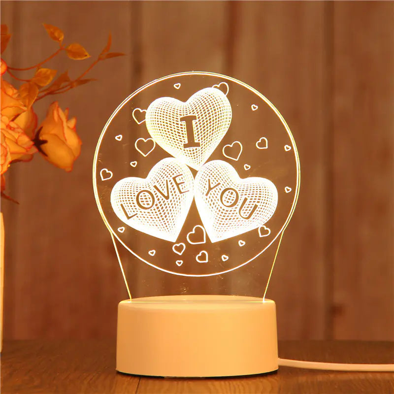 New 3D Switch Colorful Night Light for Smart Home