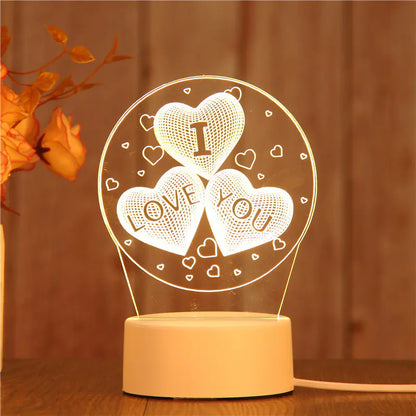 New 3D Switch Colorful Night Light for Smart Home