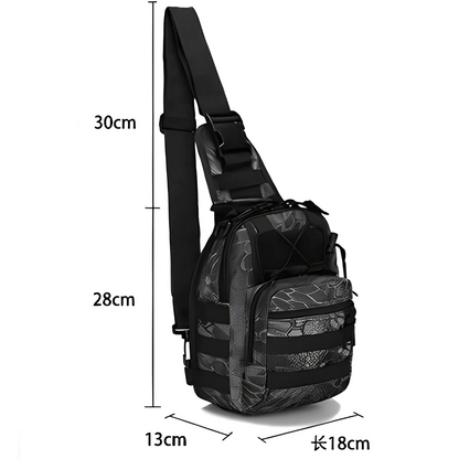 Men's Tactical Sling Backpack Molle Travel Chest Pack Water Resistant Outdoor Hiking Bag