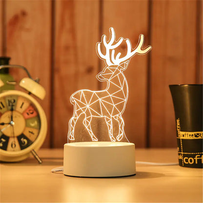 New 3D Switch Colorful Night Light for Smart Home