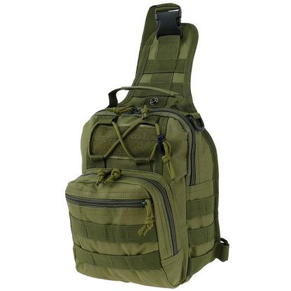 Men's Tactical Sling Backpack Molle Travel Chest Pack Water Resistant Outdoor Hiking Bag