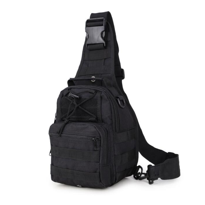 Men's Tactical Sling Backpack Molle Travel Chest Pack Water Resistant Outdoor Hiking Bag