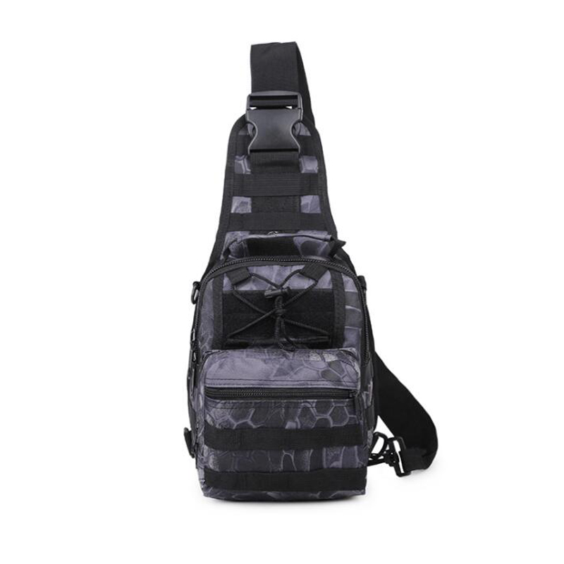 Men's Tactical Sling Backpack Molle Travel Chest Pack Water Resistant Outdoor Hiking Bag