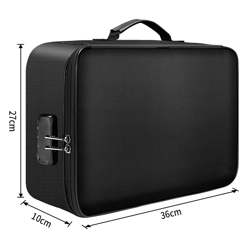 Fireproof Document Organizer Storage Bag for Passports Certificates and Important Records