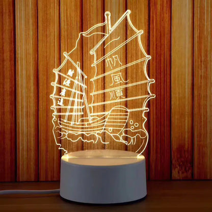 New 3D Switch Colorful Night Light for Smart Home